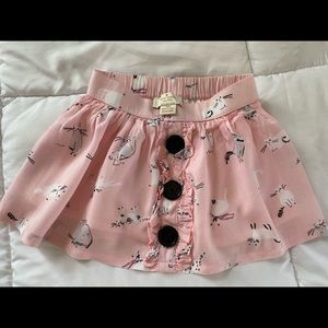 KATE SPADE BABY SKIRT (18mths) pink, cat print